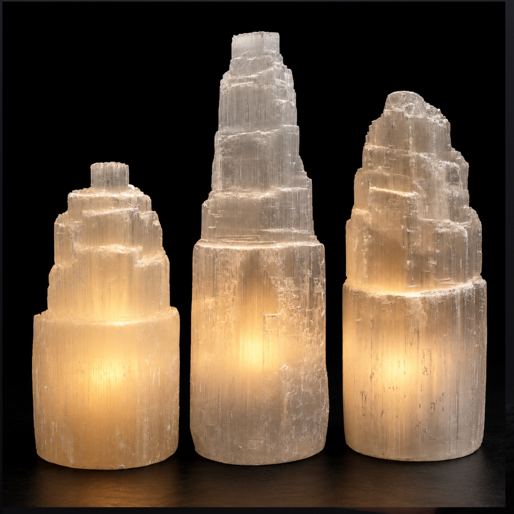 Lampes Naturelles en Sélénite