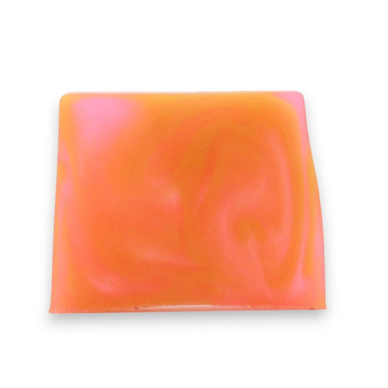 Pain de savon Charlotte rose tranché (13 pièces) - étiquette blanche