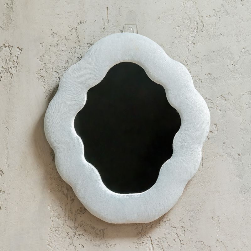 Miroir Doux Sinueux - Nuage - Bleu Nuage