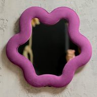 Miroir doux et sinueux - Étoile - Mauve