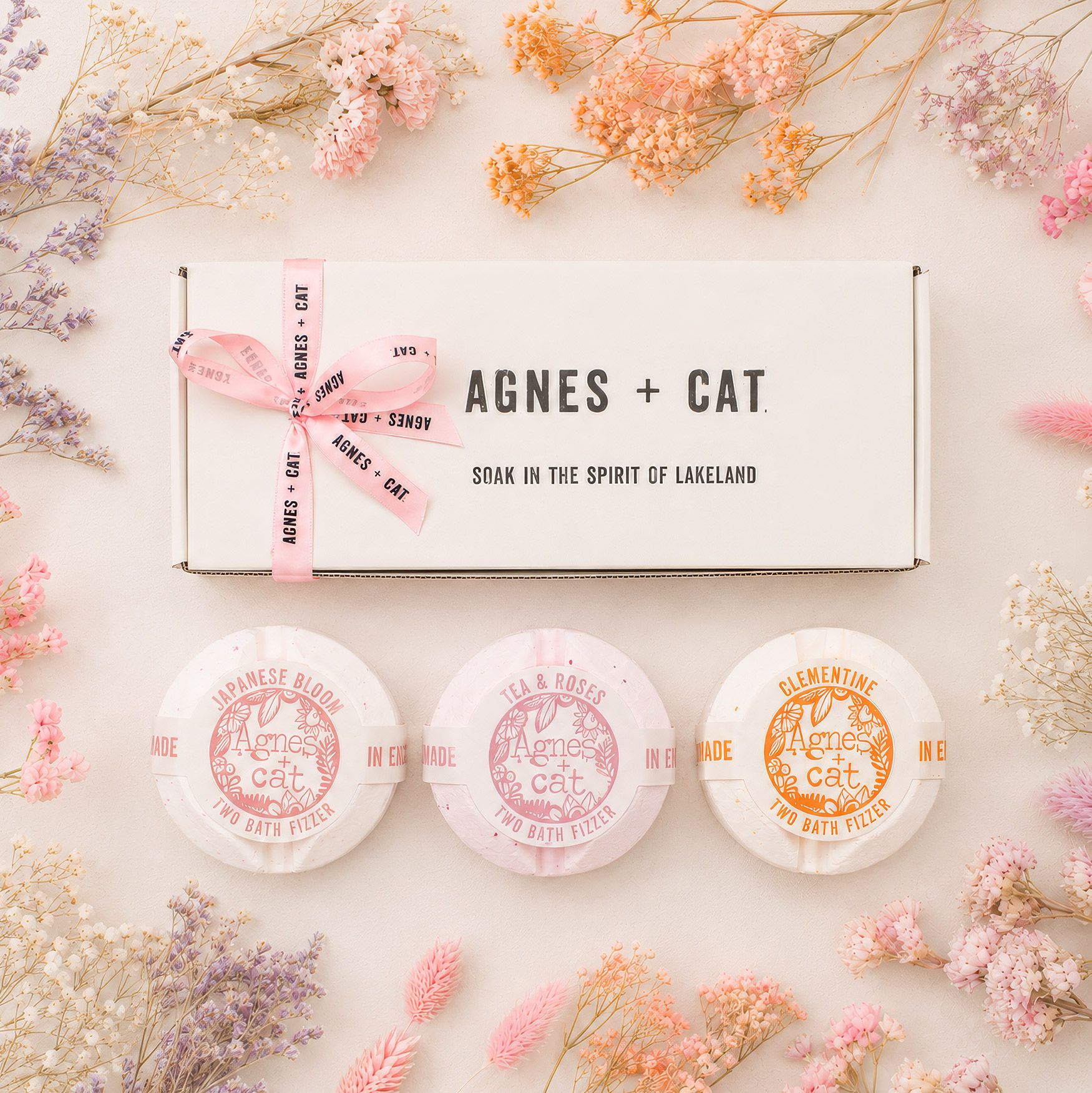 Agnes + Cat Coffrets cadeaux de bombes de bain effervescentes