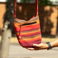 Sac à bandoulière Népal - Orange du lever du soleil