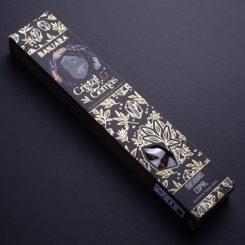 Banjara cristal gemmes - copal obsidien