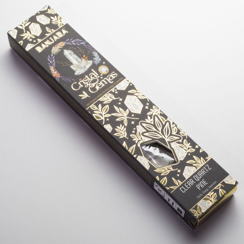 Banjara Cristal Gemmes - Quartz clair Pin