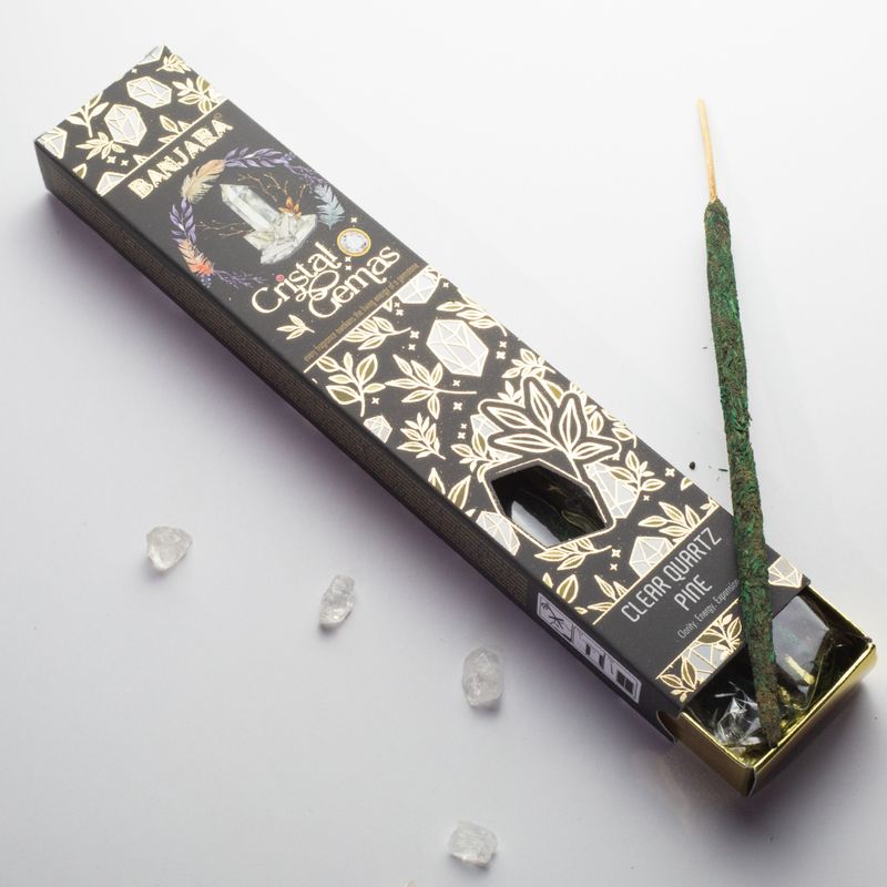 Banjara Cristal Gemmes - Quartz clair Pin