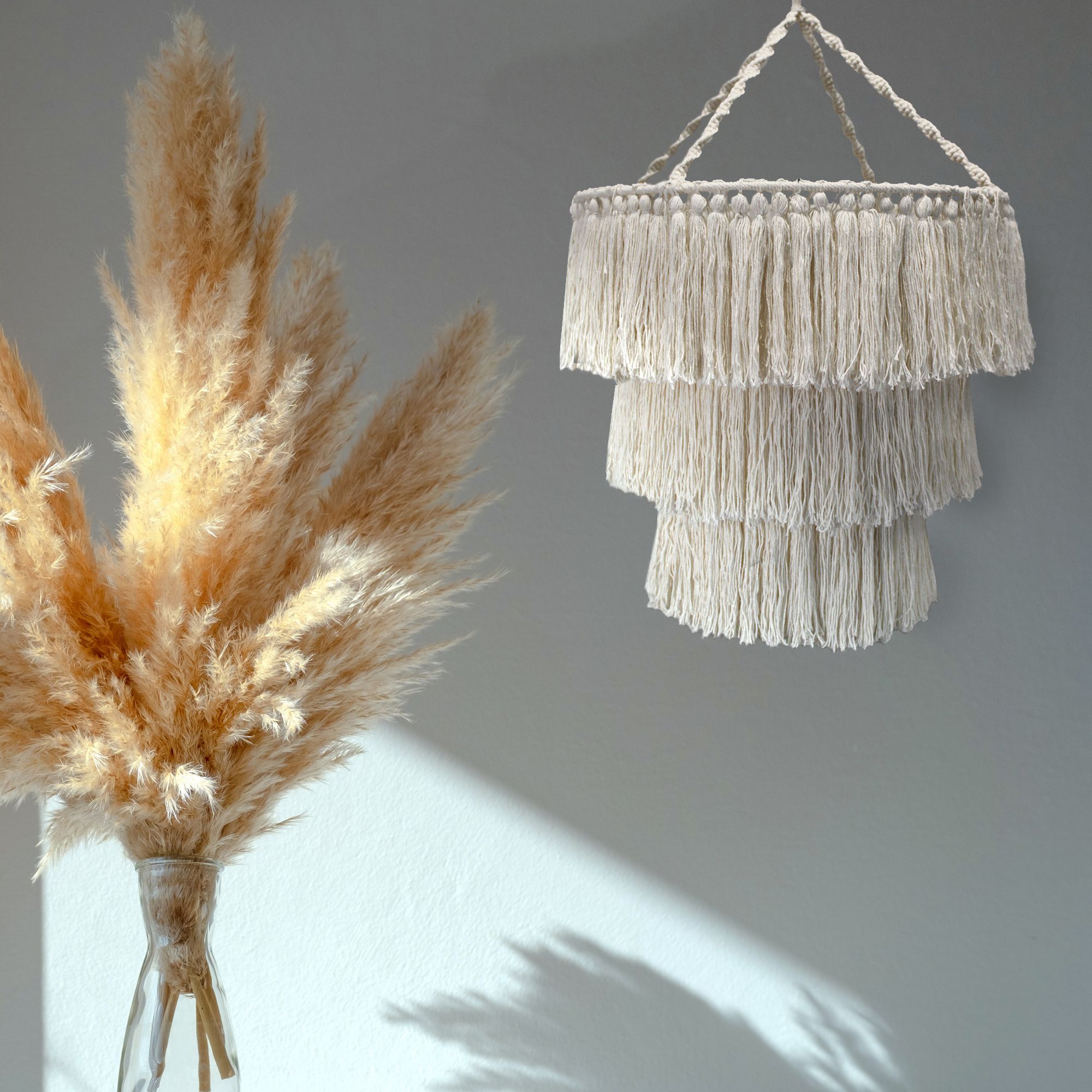 Abat-jour en macramé
