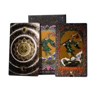 Ensemble de cartes de Tarot en feuille d'or - avec livret