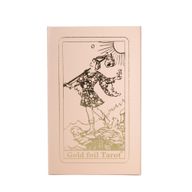 Coffret cadeau de cartes de tarot à dorure rubis dans une boîte rose - avec livret
