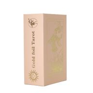 Coffret cadeau de cartes de tarot à dorure rubis dans une boîte rose - avec livret