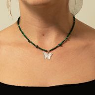 Ensemble de colliers en pierres gemmes Esprit de la Nymphe - Esprit de la Forêt