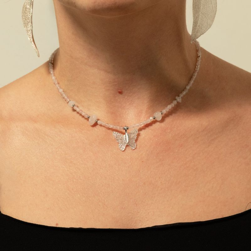 Ensemble de colliers en pierres précieuses Esprit de Nymphe - Amour et Flamme