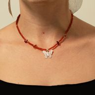 Ensemble de colliers en pierres précieuses Esprit de Nymphe - Lune de Sang