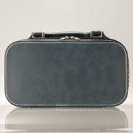 Ensemble de thé de voyage et deux tasses - Oiseau bleu de la dynastie Qing