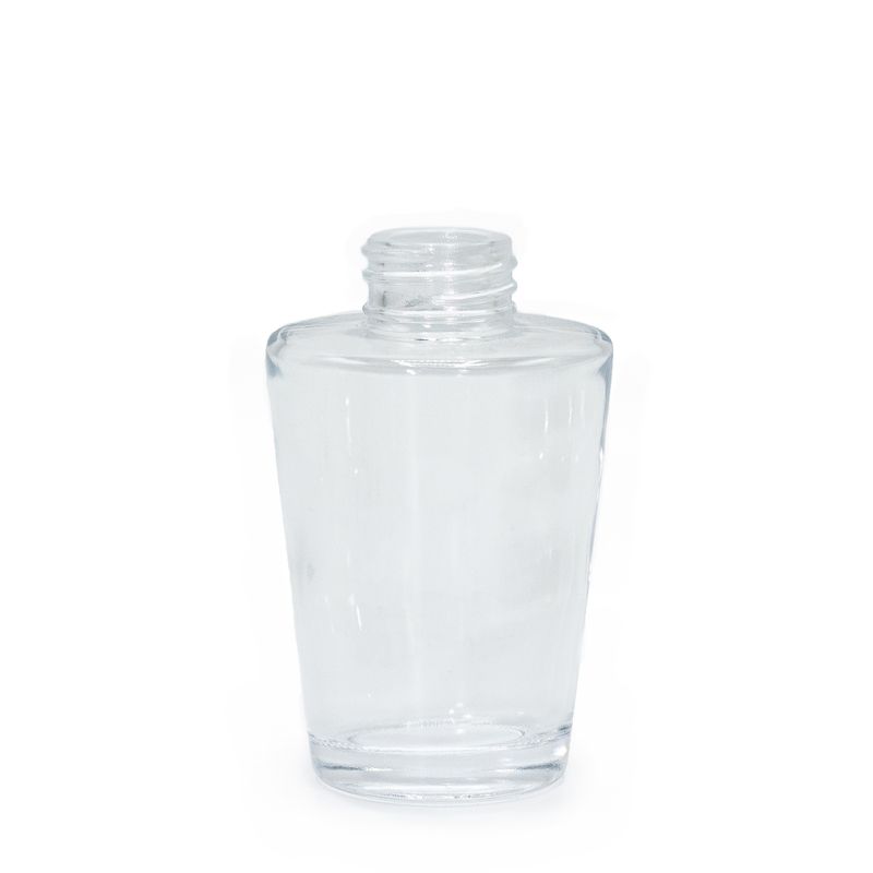 Bouteille diffuseur à roseaux en forme de vase de 100 ml (col de 28 mm) - Transparente