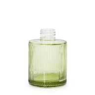 150 ml Bouteille diffuseur à roseaux ronde et nervurée (goulot de 28 mm) - Vert fumé
