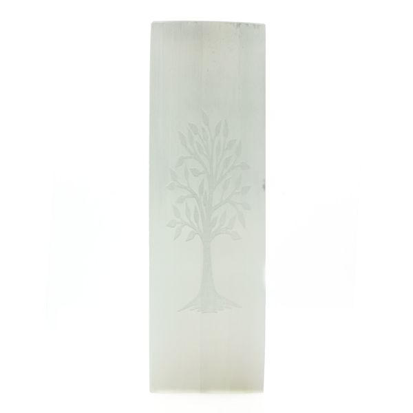 Lampe Bloc Sélénite 25cm - Arbre de Vie