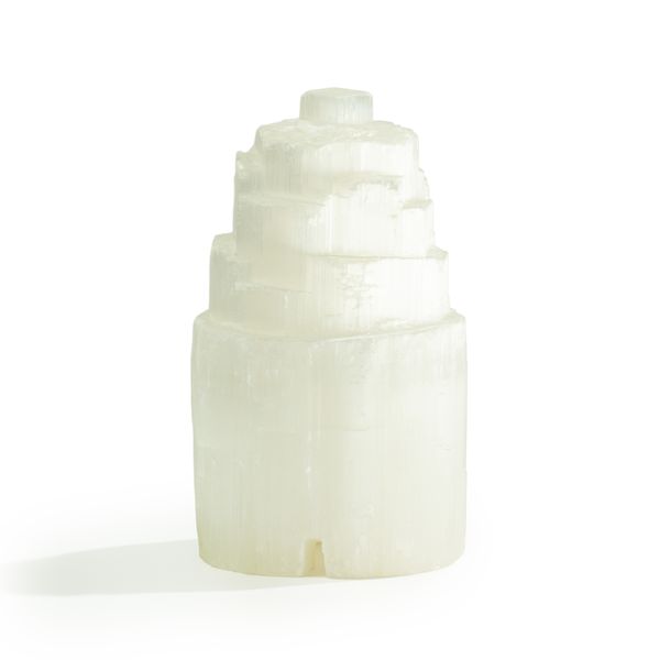 Lampe Naturelle en Sélénite - 15 cm