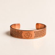 Bracelets en cuivre massif avec gravures d'affirmations (assortis)