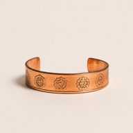 Bracelets en cuivre massif avec gravures d'affirmations (assortis)