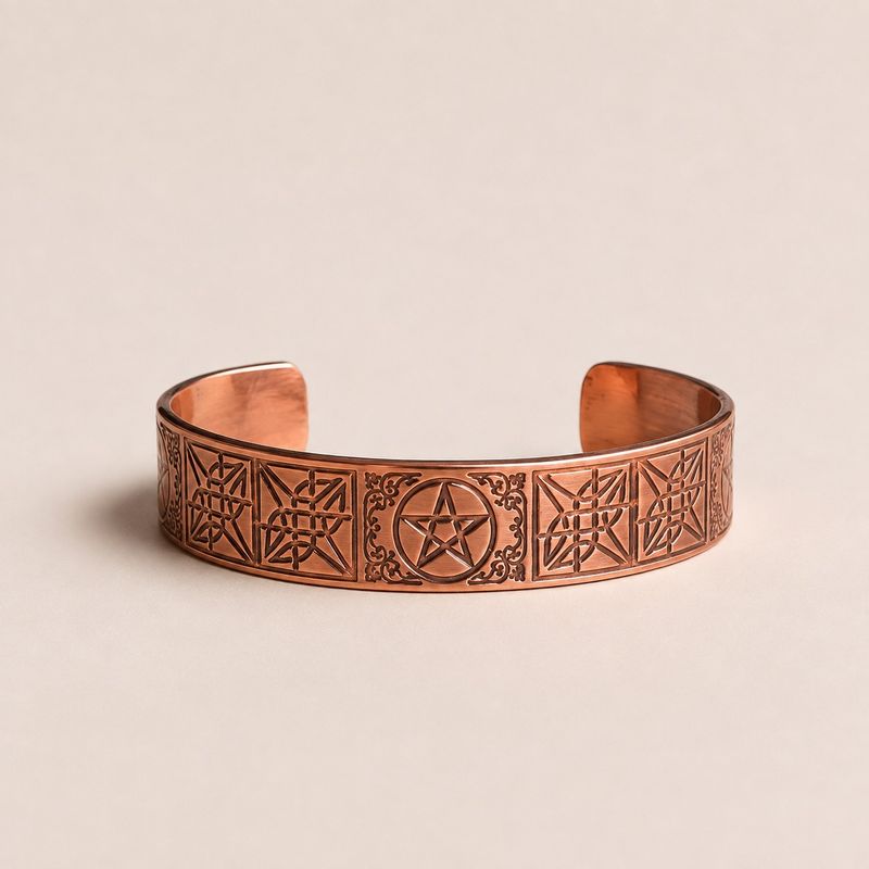 Bracelets en cuivre massif avec gravures d'affirmations (assortis)