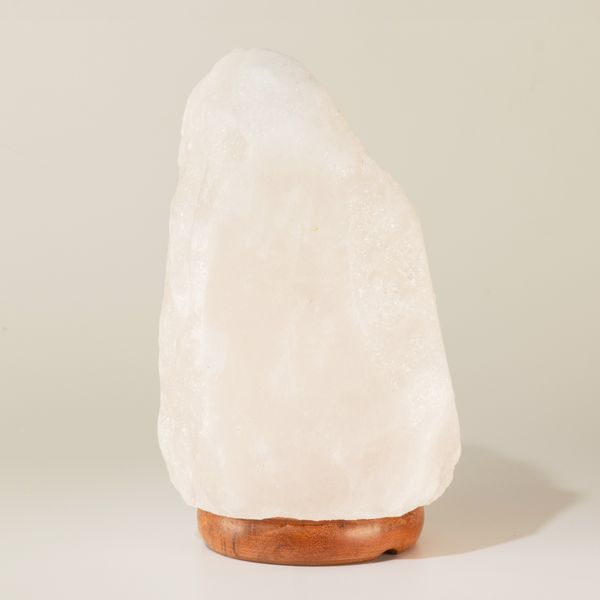 Lampe au Sel de l'Himalaya Roche de Cristal avec Base - environ 2-3 kg