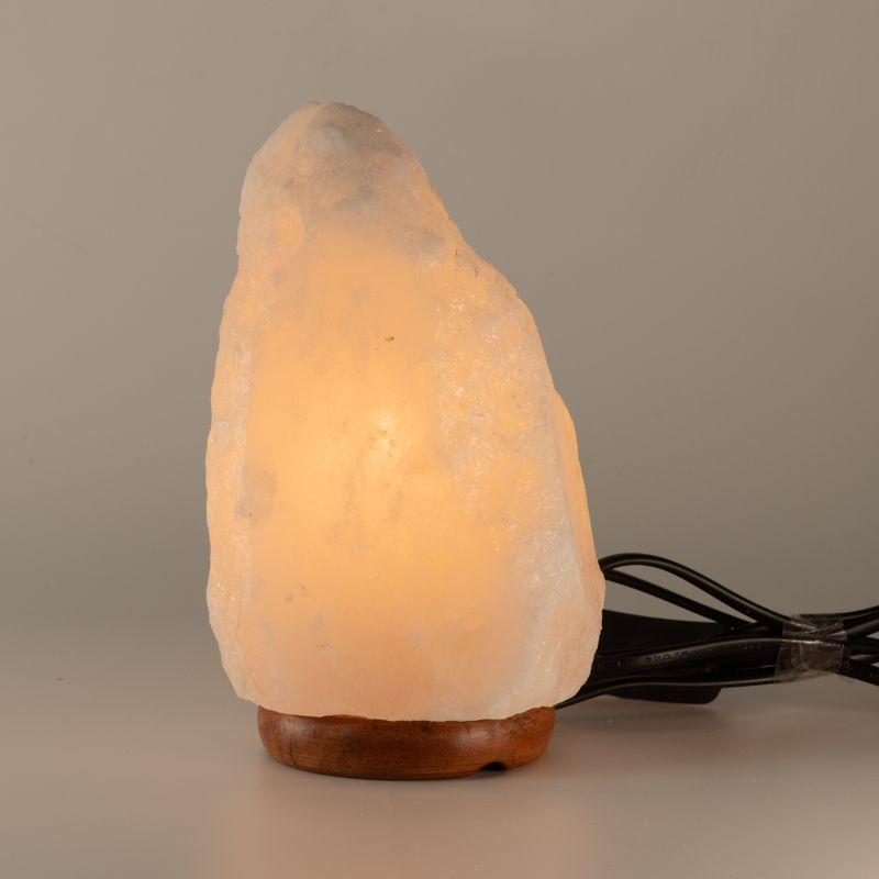 Lampe de sel Himalayan Crystal Rock - et socle env. 2-3 kg