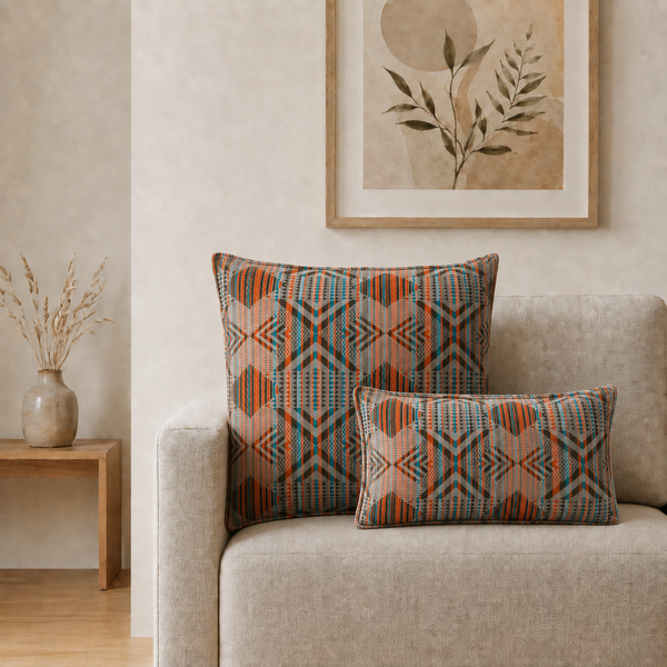 Housse de coussin classique - tribal urbain - 30x50 cm - Style en bois