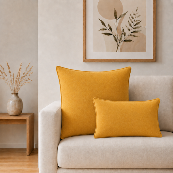 Housse de coussin classique - Marigold Loom - 30 x 50 cm - Style bois