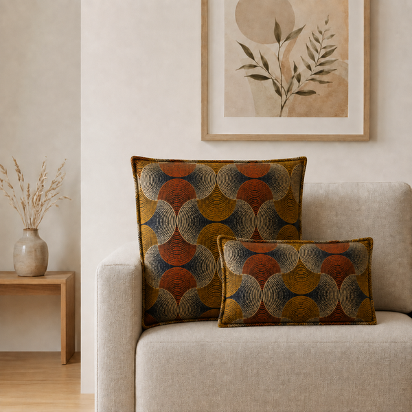Housse de coussin classique - Urban Swirl - 60 x 60 cm - Style Jumbo