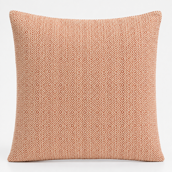 Housse de coussin classique - carrés bordeaux - 60 x 60 cm - Style Jumbo