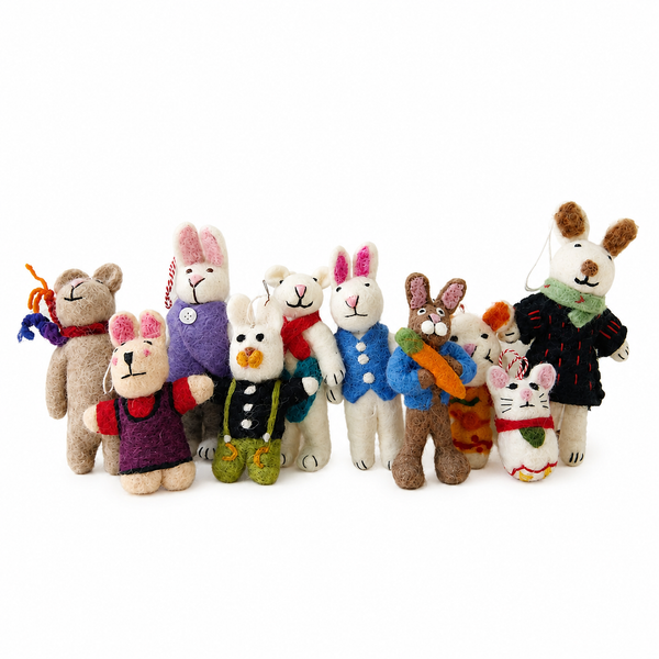 Breloques en feutre pour sac à main - Sélection variée (Mini Mignon)