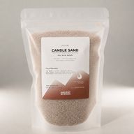 Bougie parfumée Sable - Beige latte - Pure Sérénité - 300 g