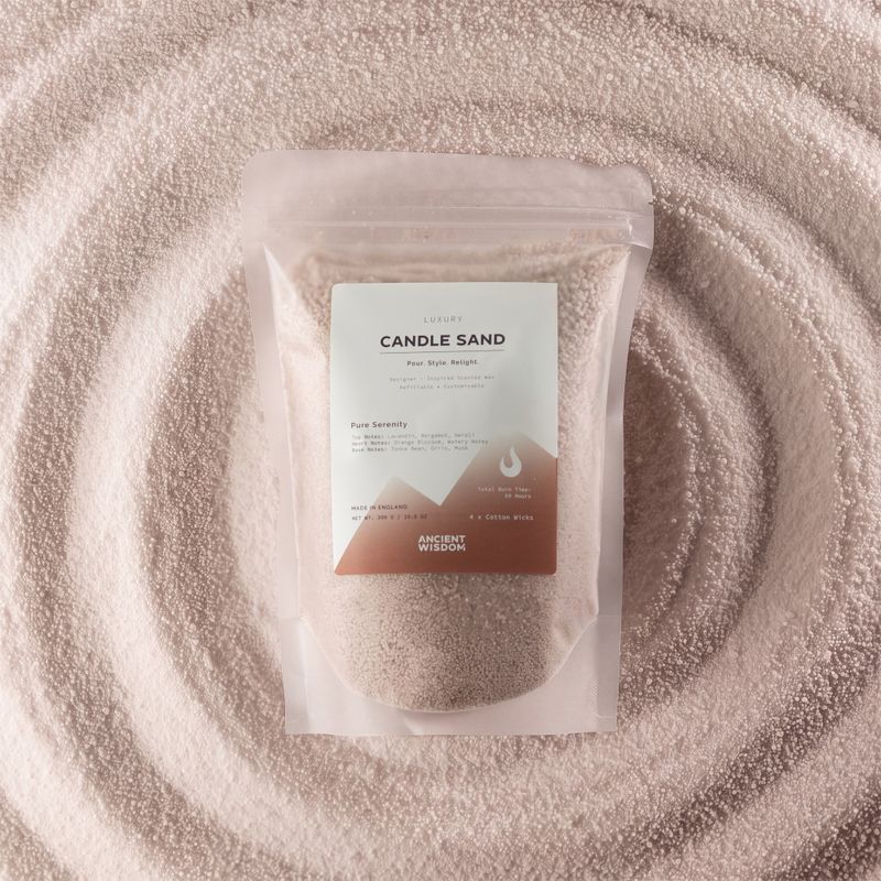 Bougie parfumée Sable - Beige latte - Pure Sérénité - 300 g
