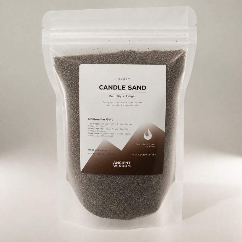 Sable parfumé pour bougie - Marron chocolat - Or Millionaire - 300 g
