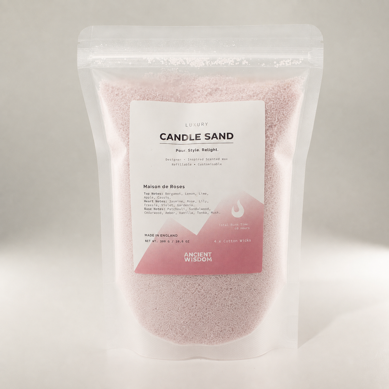 Sable parfumé pour bougie - Rose poussiéreux - Maison de Roses - 300g