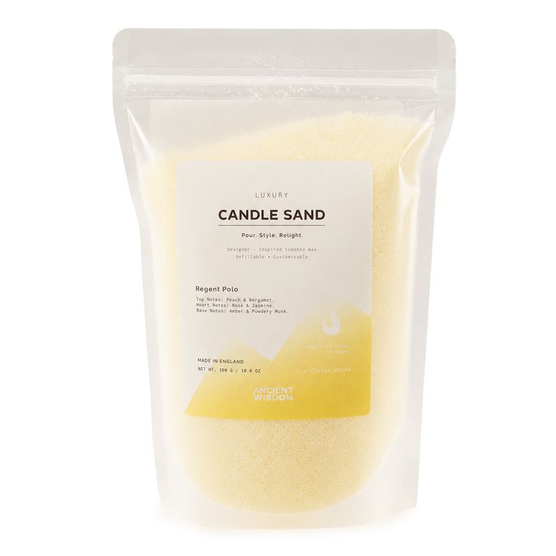 Bougie parfumée Sable - Crème - Regent Polo - 300 g