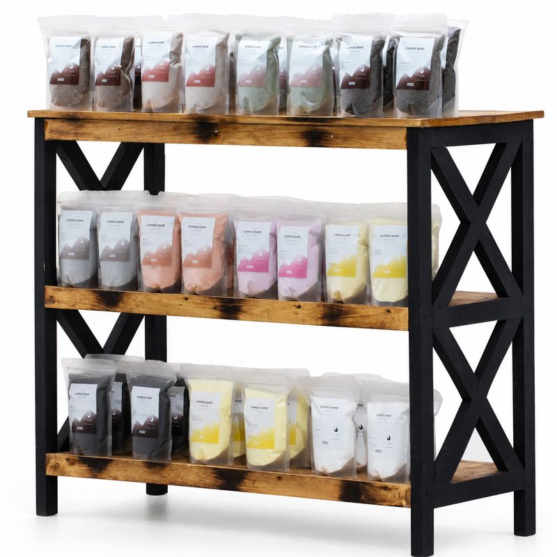 Bougie parfumée Sable - Kit de démarrage de 44 packs et présentoir