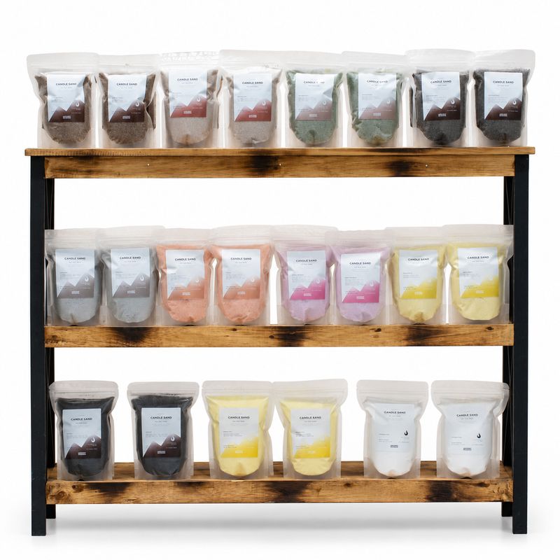 Bougie parfumée Sable - Kit de démarrage de 44 packs et présentoir