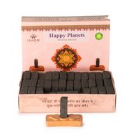 Paquet de 104 briques d'encens naturelles et un brûleur - Happy Planets - Briques rituelles