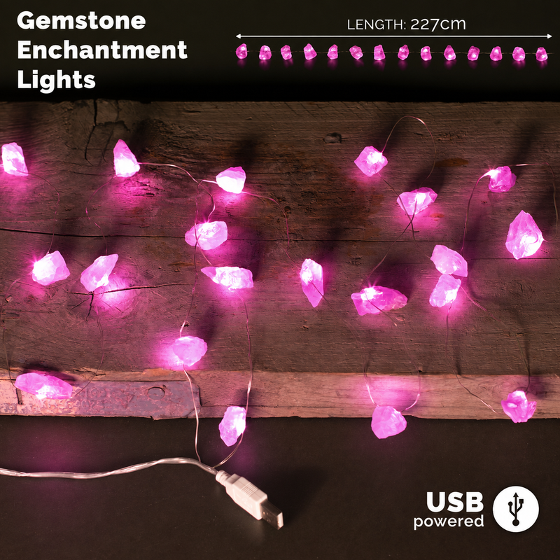 Lumières en pierres gemmes de quartz rose en gros