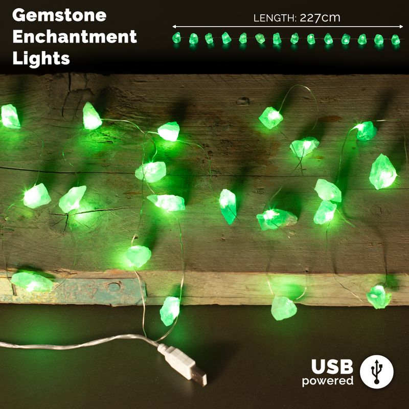 Vente en gros de lumières en pierres précieuses de jade cristal