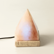 Lampe de sel en pyramide USB de qualité - 9 cm (multicolore)