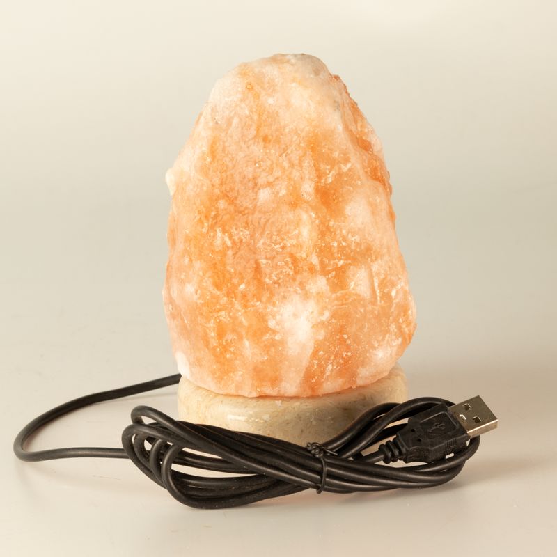 Lampe de sel naturelle USB de qualité - 11,5 cm (multi)