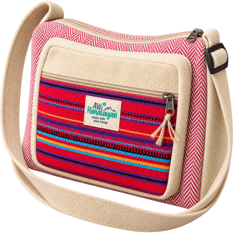Sac messager - chanvre et coton