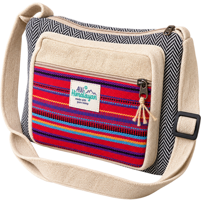 Sac messager - chanvre et coton