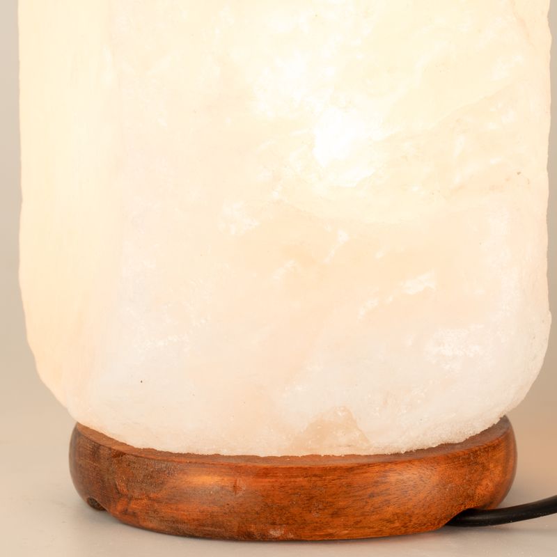 Lampe de sel de l'Himalaya en cristal - et socle environ 3 à 5 kg