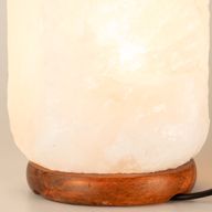 Lampe de sel de l'Himalaya en cristal - et socle environ 3 à 5 kg