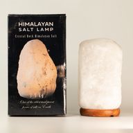 Lampe de sel de l'Himalaya en cristal - et socle environ 3 à 5 kg