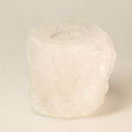 Porte-bougie en sel d'Himalaya Crystal Rock 600-800 g