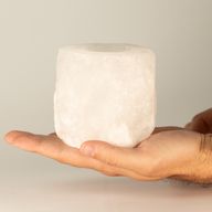 Porte-bougie en sel d'Himalaya Crystal Rock 600-800 g